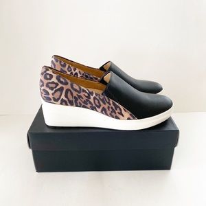 BNIB Naturalizer Sandra Wedge Sneaker Leopard 8